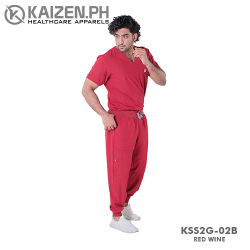 2nd Gen Scrub Suit KSS2G-02 INVISIBLE POCKET TOP CARGO JOGGER PANTS SERIES